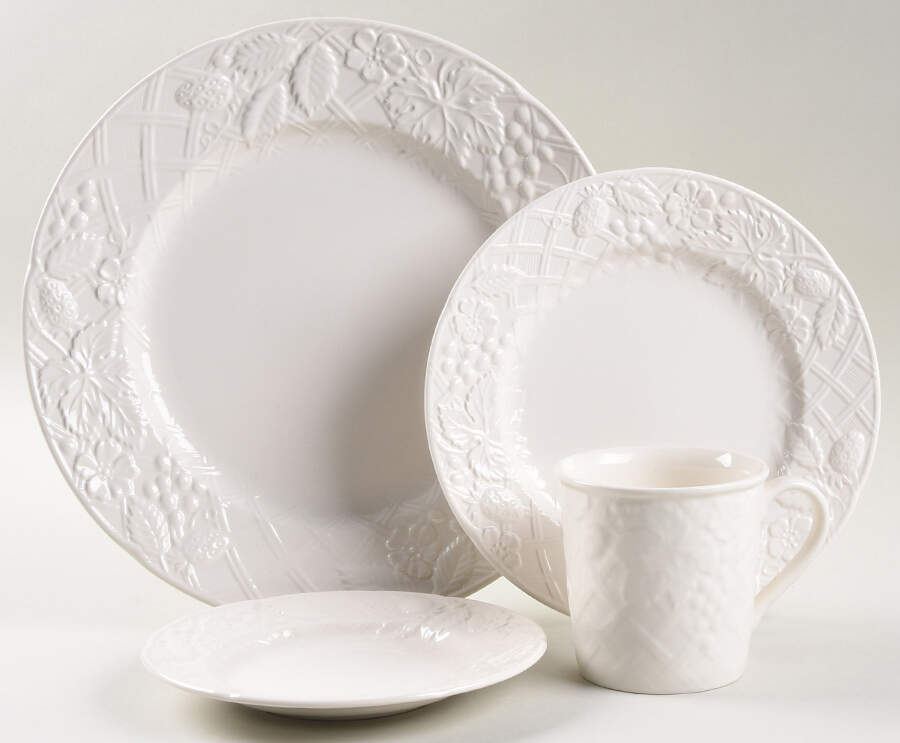English Countryside White 32  Piece Estate Set by Mikasa-1