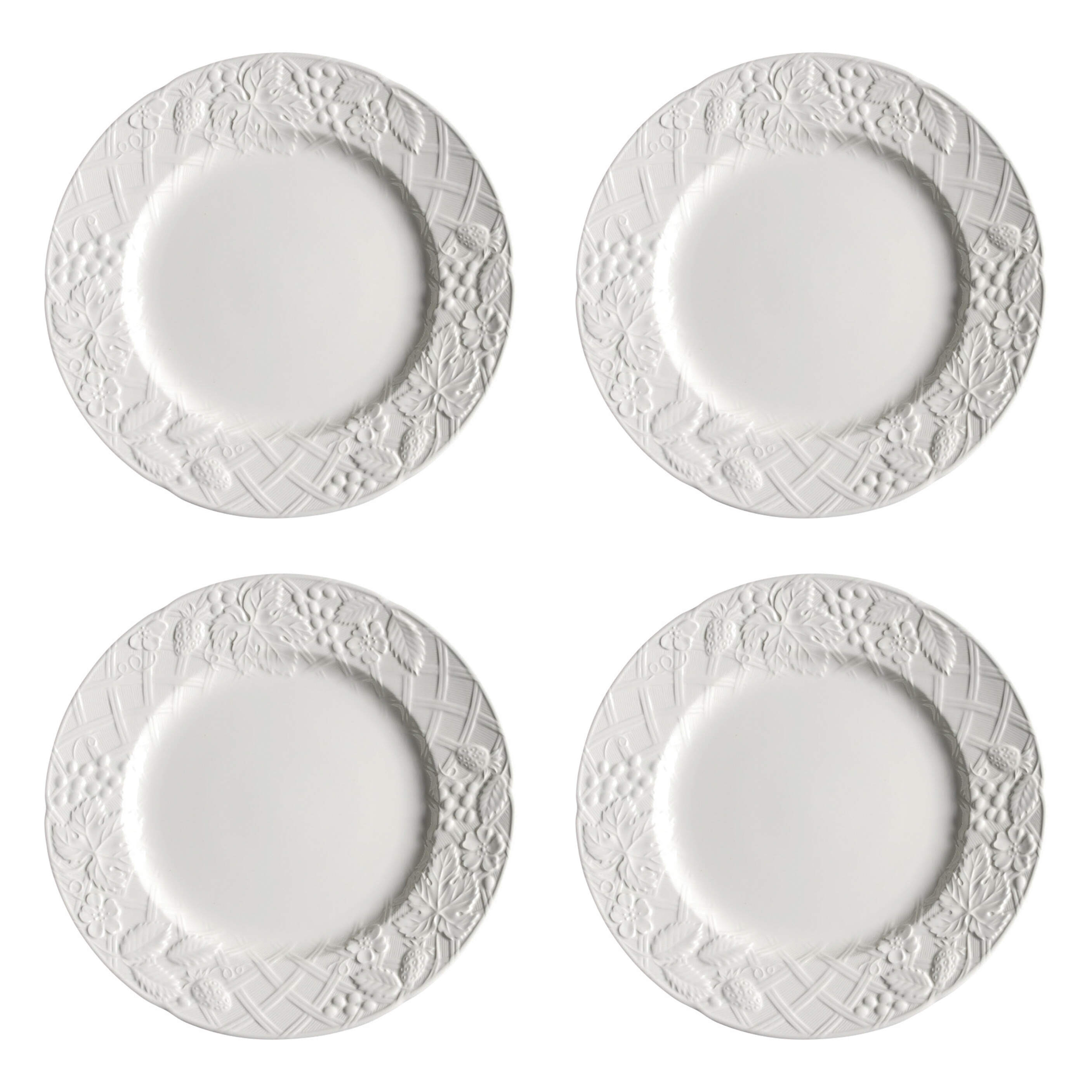 English Countryside White Dinner Plate - Set of 4 by Mikasa-1