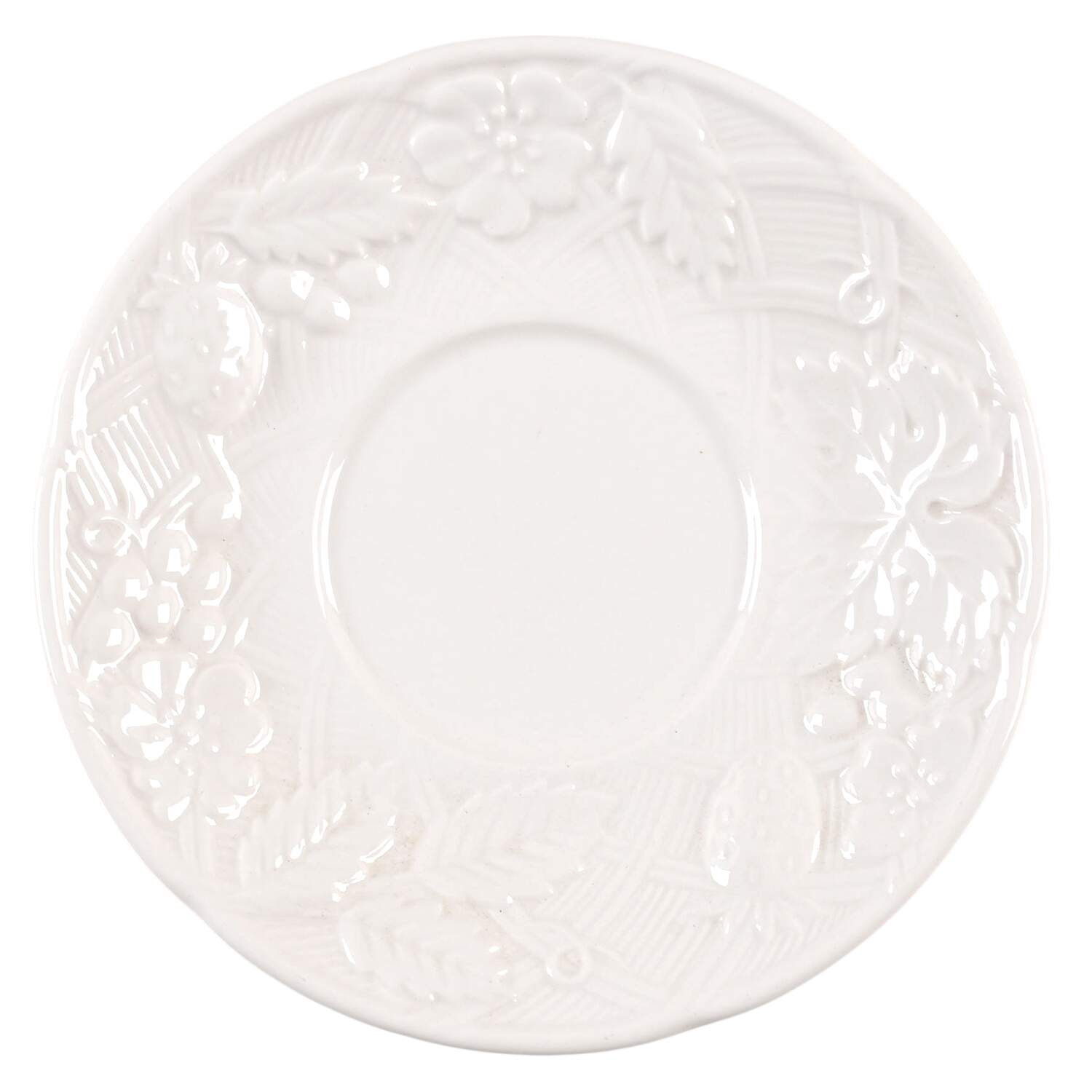 English Countryside White Saucer for Demitasse Cup by Mikasa-1