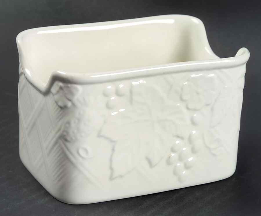 English Countryside White Sweetener Holder by Mikasa-1