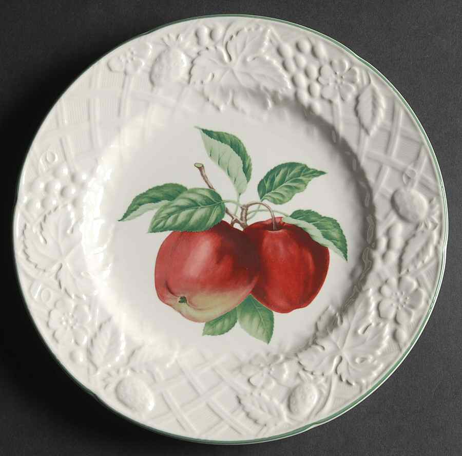 English Countryside White Accent Salad Plate by Mikasa-1