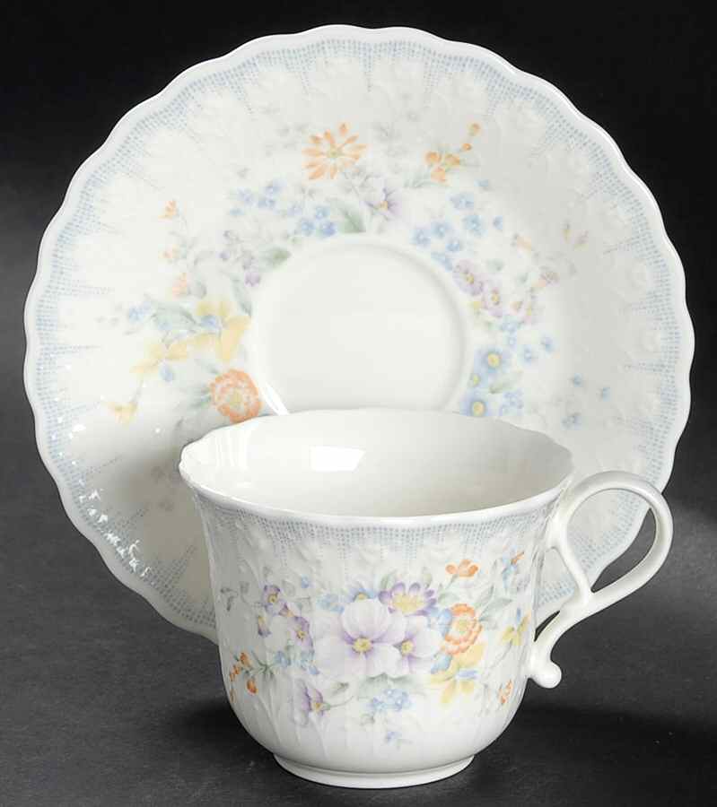 Endless Love Flat Cup & Saucer Set by Mikasa-1