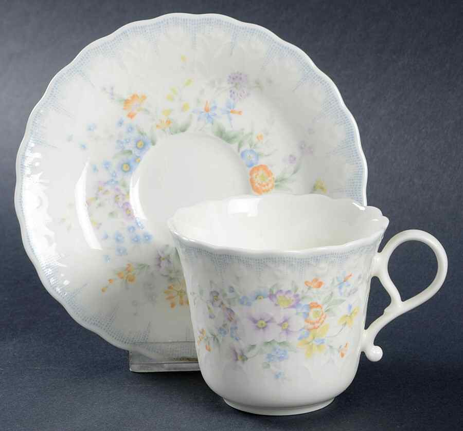 Endless Love Flat Demitasse Cup & Saucer Set by Mikasa-1