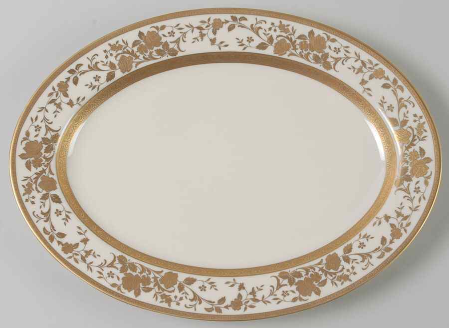 English Manor 14" Oval Serving Platter by Mikasa-1