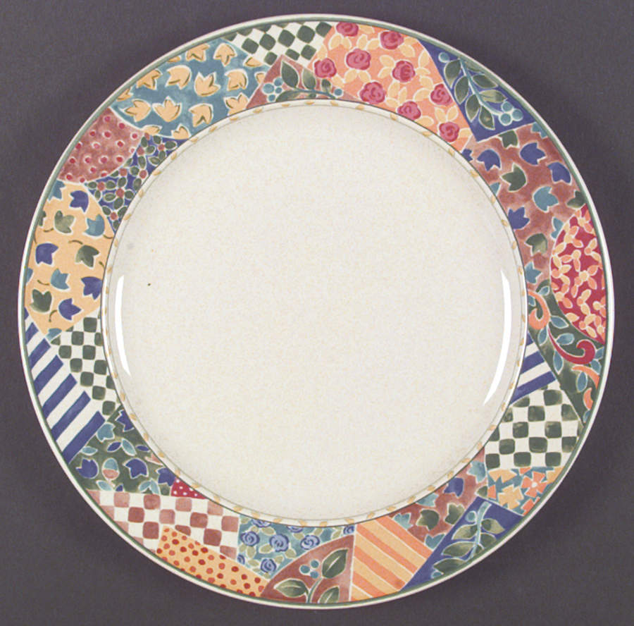 English Quilt Dinner Plate by Mikasa-1