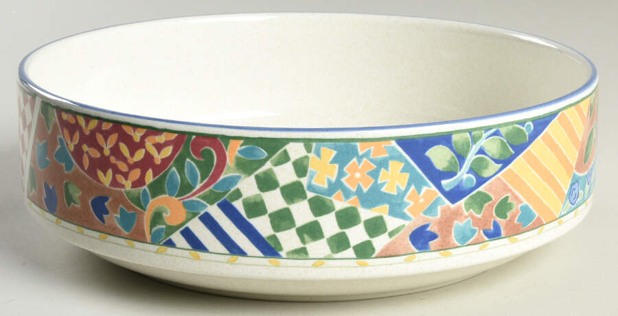 English Quilt 8" Round Vegetable Bowl by Mikasa-1