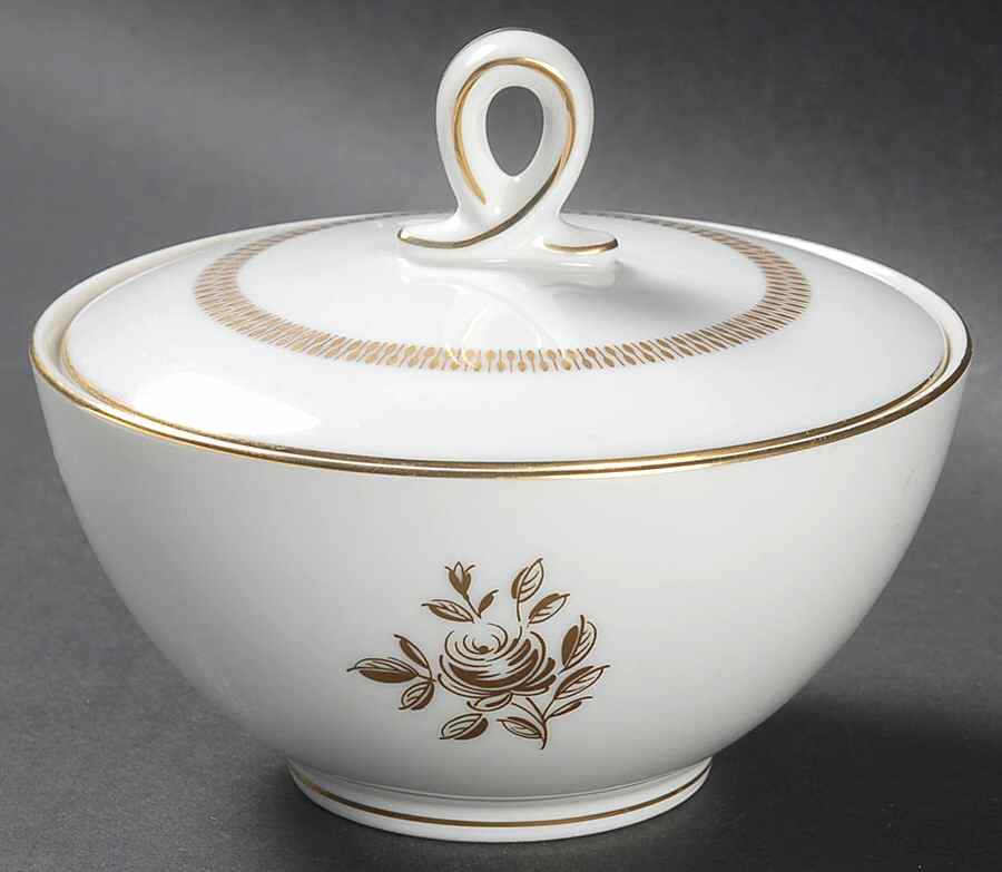 Enchanting Rose Sugar Bowl & Lid by Mikasa-1