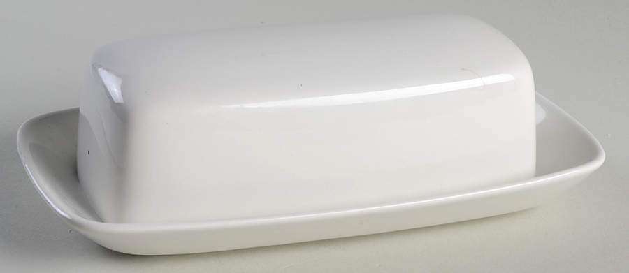 Epiqure White 1/4 Lb Covered Butter by Mikasa-1