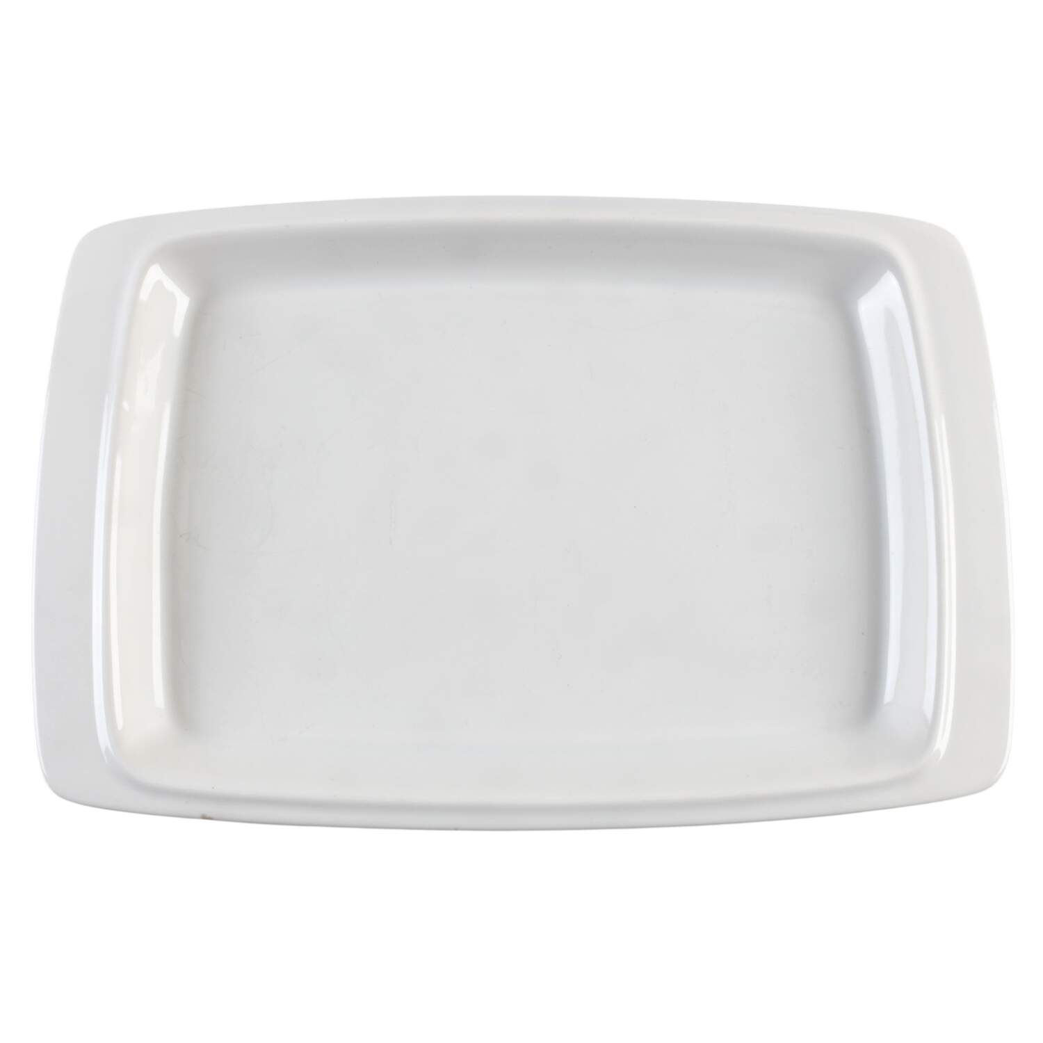 Epiqure White 15" Rectangular Serving Platter by Mikasa-1