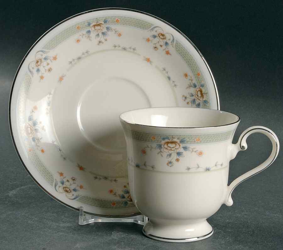 Essex House Footed Cup & Saucer Set by Mikasa-1
