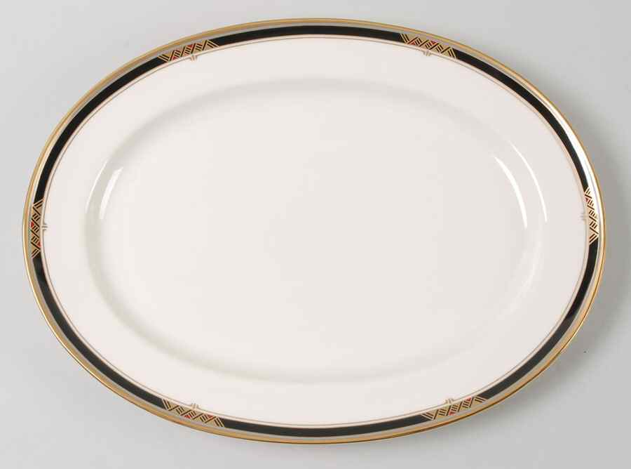Essex House 14" Oval Serving Platter by Mikasa-1