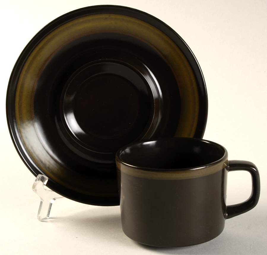 Esparto Flat Cup & Saucer Set by Mikasa-1