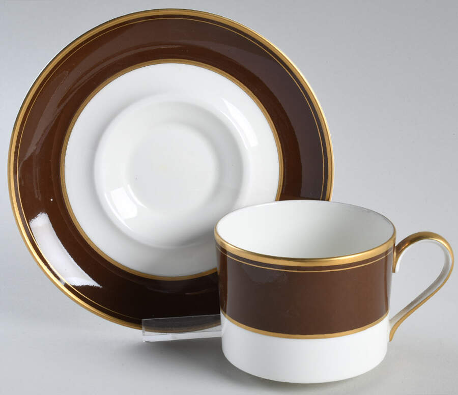 Espresso Flat Cup & Saucer Set by Mikasa-1