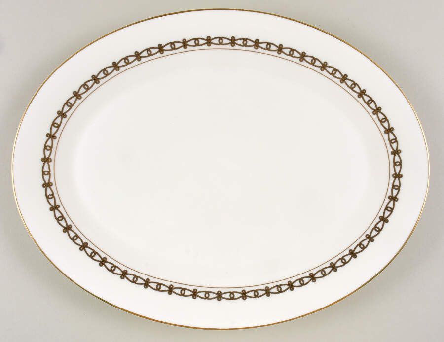 Eterne 14" Oval Serving Platter by Mikasa-1