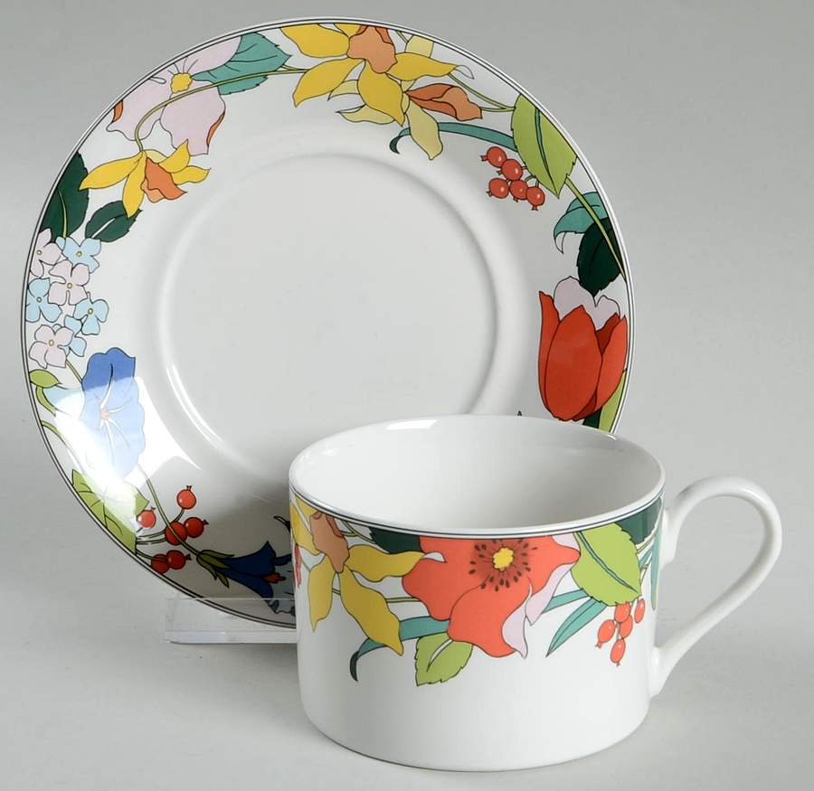 Evening Debut Flat Cup & Saucer Set by Mikasa-1