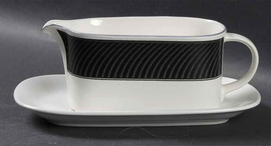 Evening Dress Gravy Boat & Underplate (Relish/Butter) by Mikasa-1