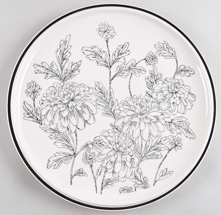 Evensong 12" Chop Plate (Round Platter) by Mikasa-1