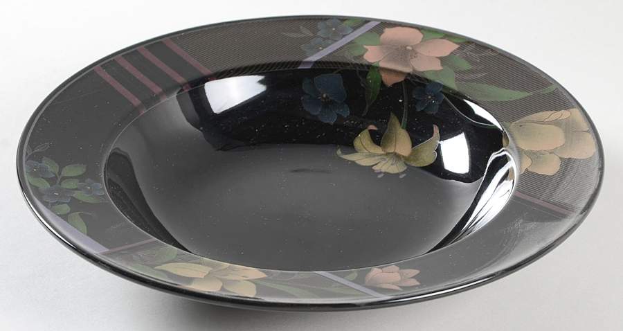 Evening Floret Large Rim Soup Bowl by Mikasa-1