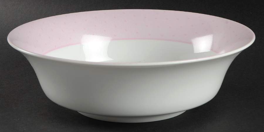Evening Lace Pink 9" Round Vegetable Bowl by Mikasa-1