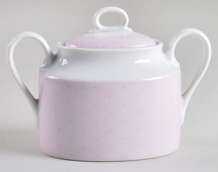 Evening Lace Pink Sugar Bowl & Lid by Mikasa-1