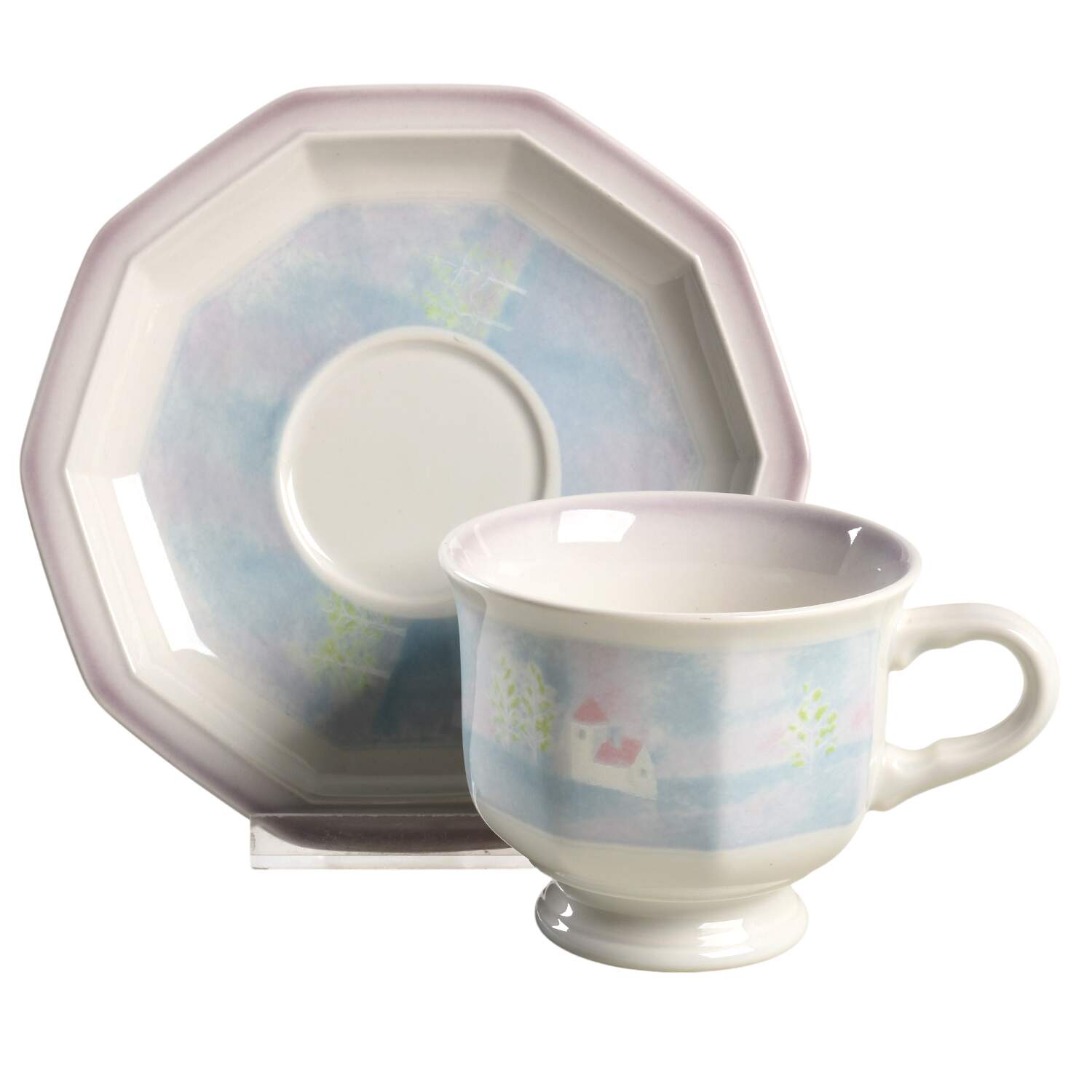 Evening Sky Footed Cup & Saucer Set by Mikasa-1