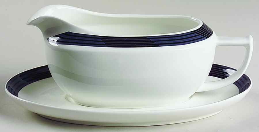 Evening Shadows Gravy Boat & Underplate by Mikasa-1