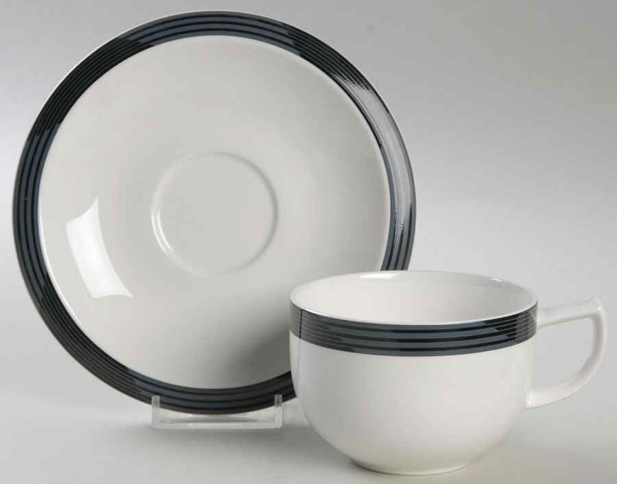 Evening Shadows Flat Cup & Saucer Set by Mikasa-1