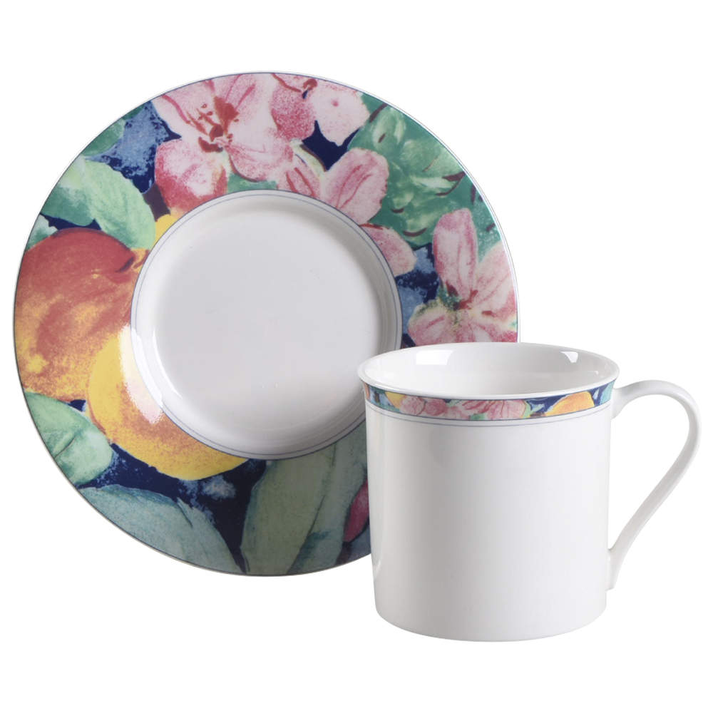 Exotic Garden Flat Cup & Saucer Set by Mikasa-1