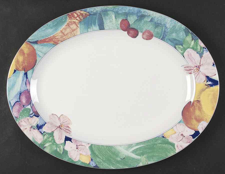 Exotic Garden 14" Oval Serving Platter by Mikasa-1