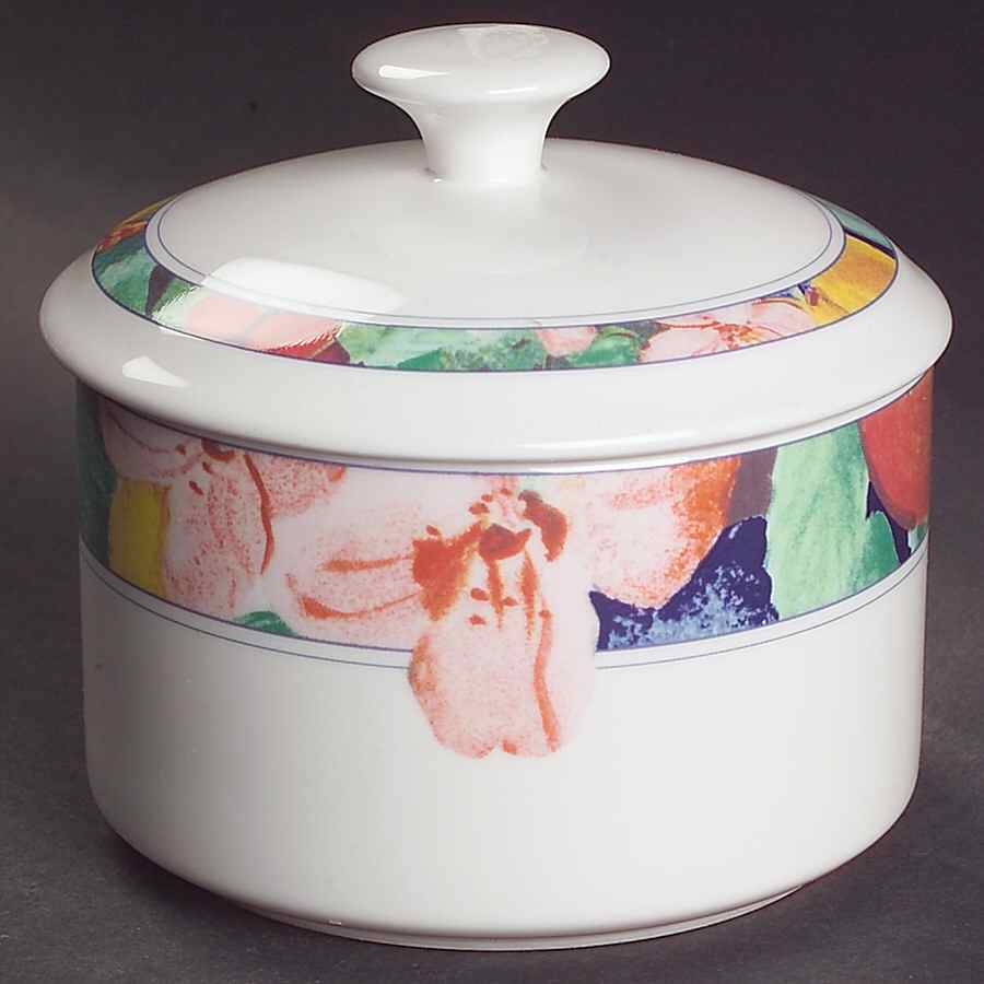 Exotic Garden Sugar Bowl & Lid by Mikasa-1