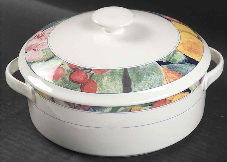 Exotic Garden 2 Qt Round Covered Casserole by Mikasa-1