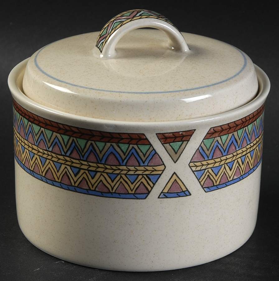 Exotica Sugar Bowl & Lid by Mikasa-1