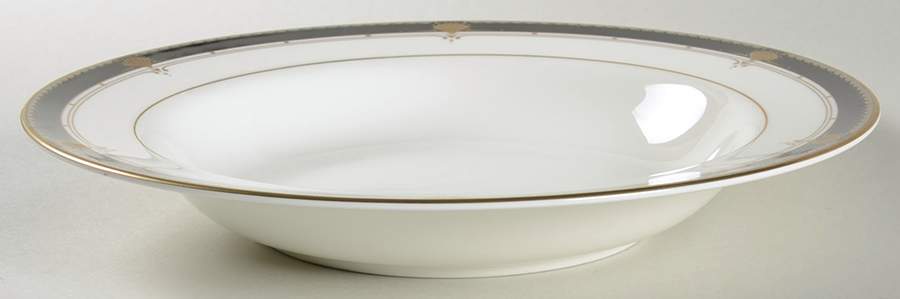 Fanfare Black Large Rim Soup Bowl by Mikasa-1