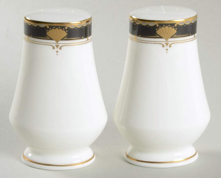 Fanfare Black Salt & Pepper Set by Mikasa-1