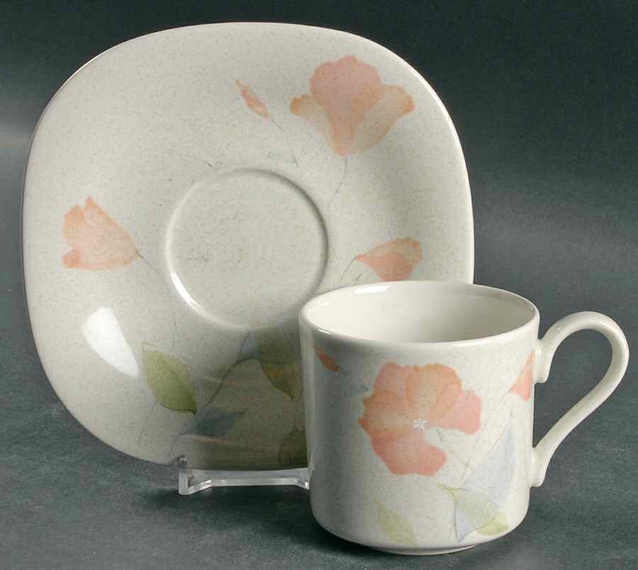 Fancy Free Flat Cup & Saucer Set by Mikasa-1