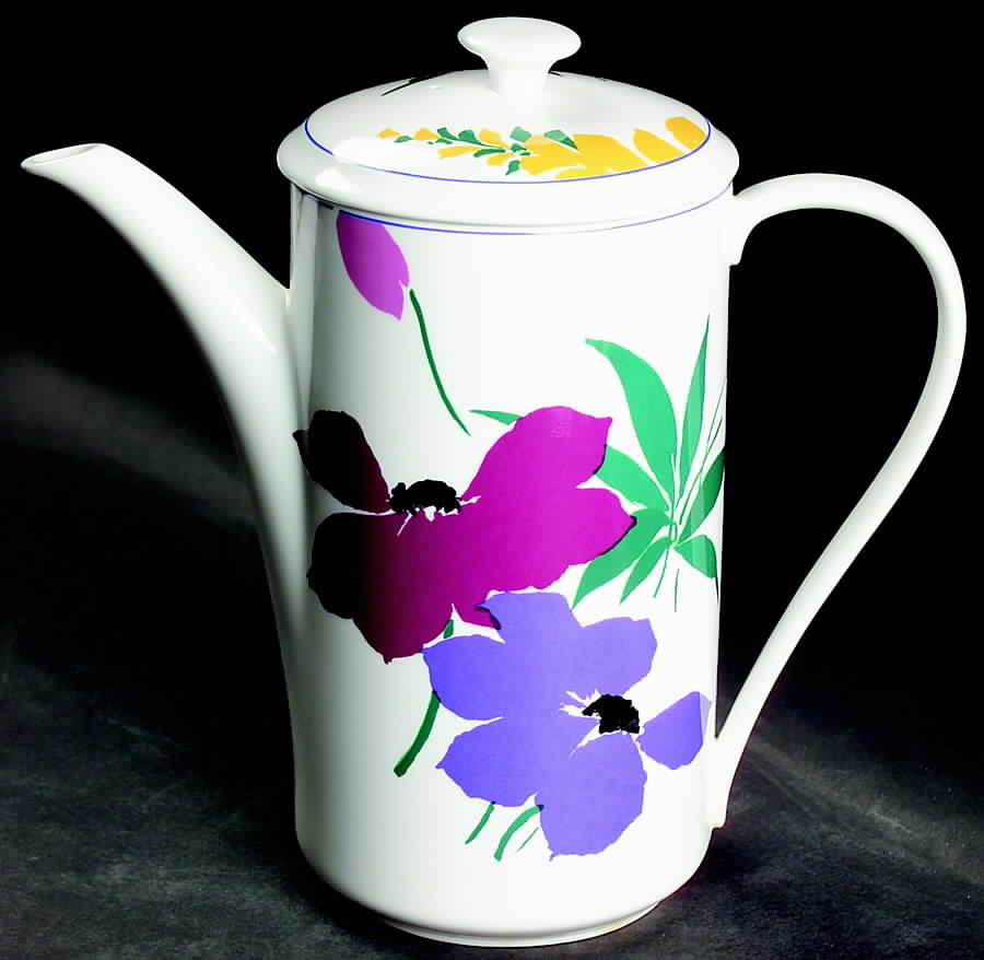 Fantasy Fleur Coffee Pot & Lid by Mikasa-1