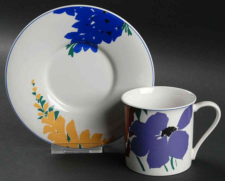 Fantasy Fleur Flat Cup & Saucer Set by Mikasa-1