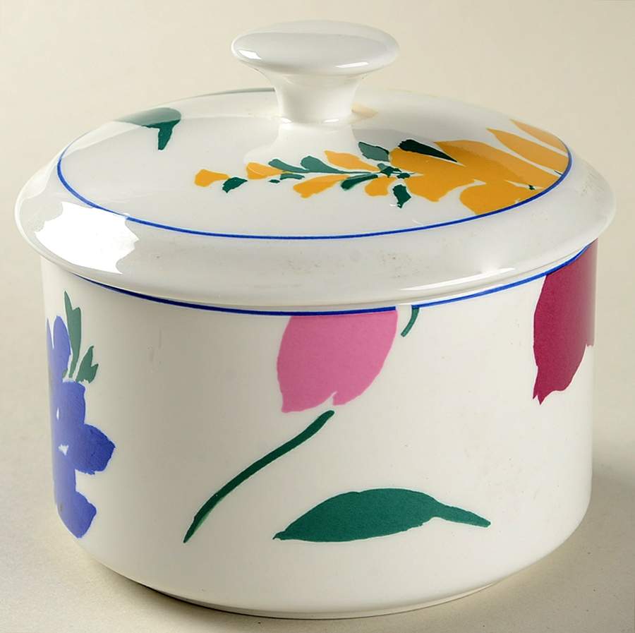 Fantasy Fleur Sugar Bowl & Lid by Mikasa-1
