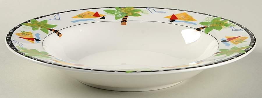 Fantasy Isle Large Rim Soup Bowl by Mikasa-1