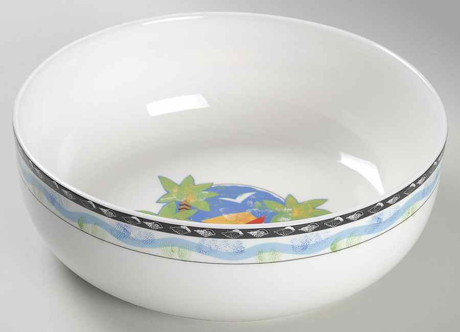 Fantasy Isle 8" Round Vegetable Bowl by Mikasa-1