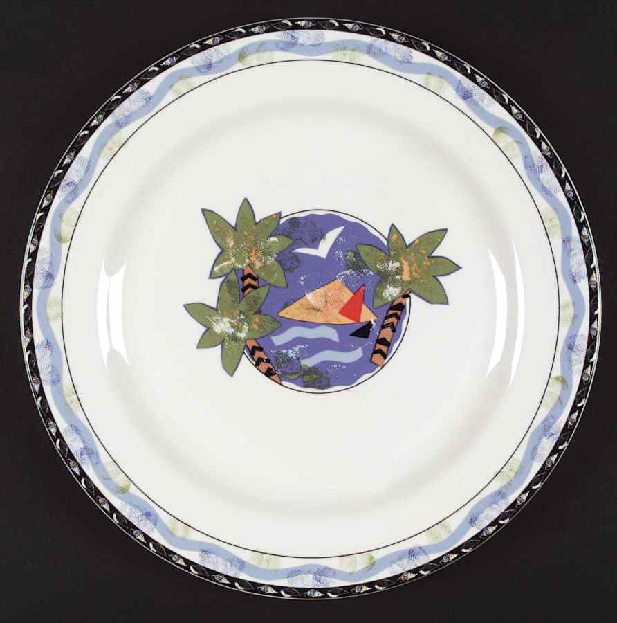 Fantasy Isle Salad Plate by Mikasa-1