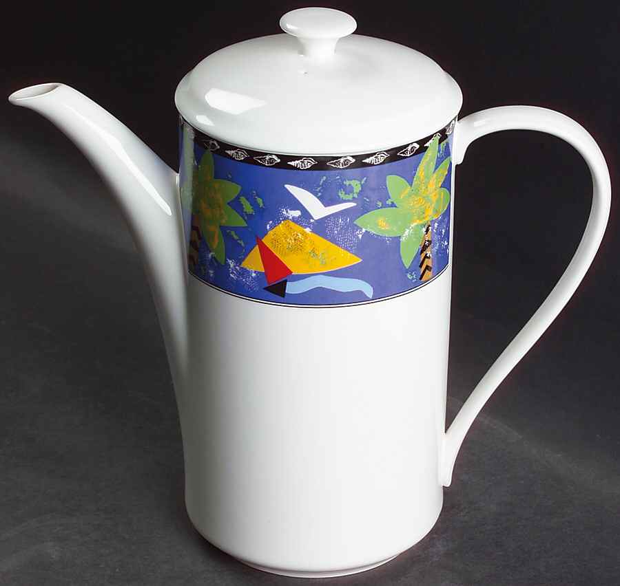 Fantasy Isle Coffee Pot & Lid by Mikasa-1