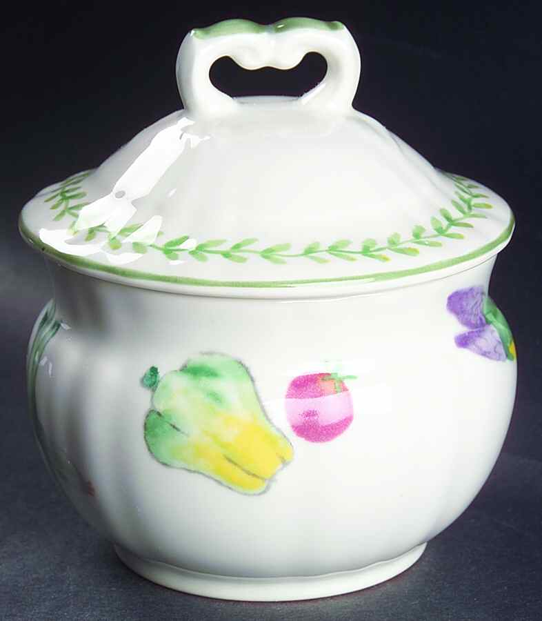 Farm Medley Sugar Bowl & Lid by Mikasa-1