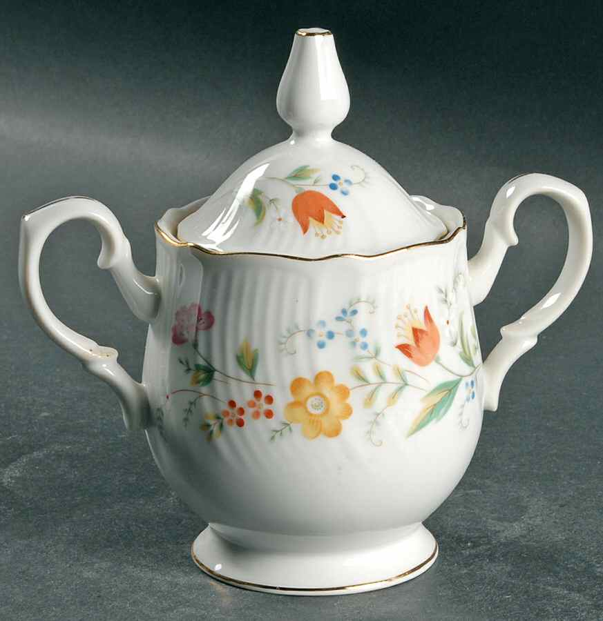 Fanciful Sugar Bowl & Lid by Mikasa-1