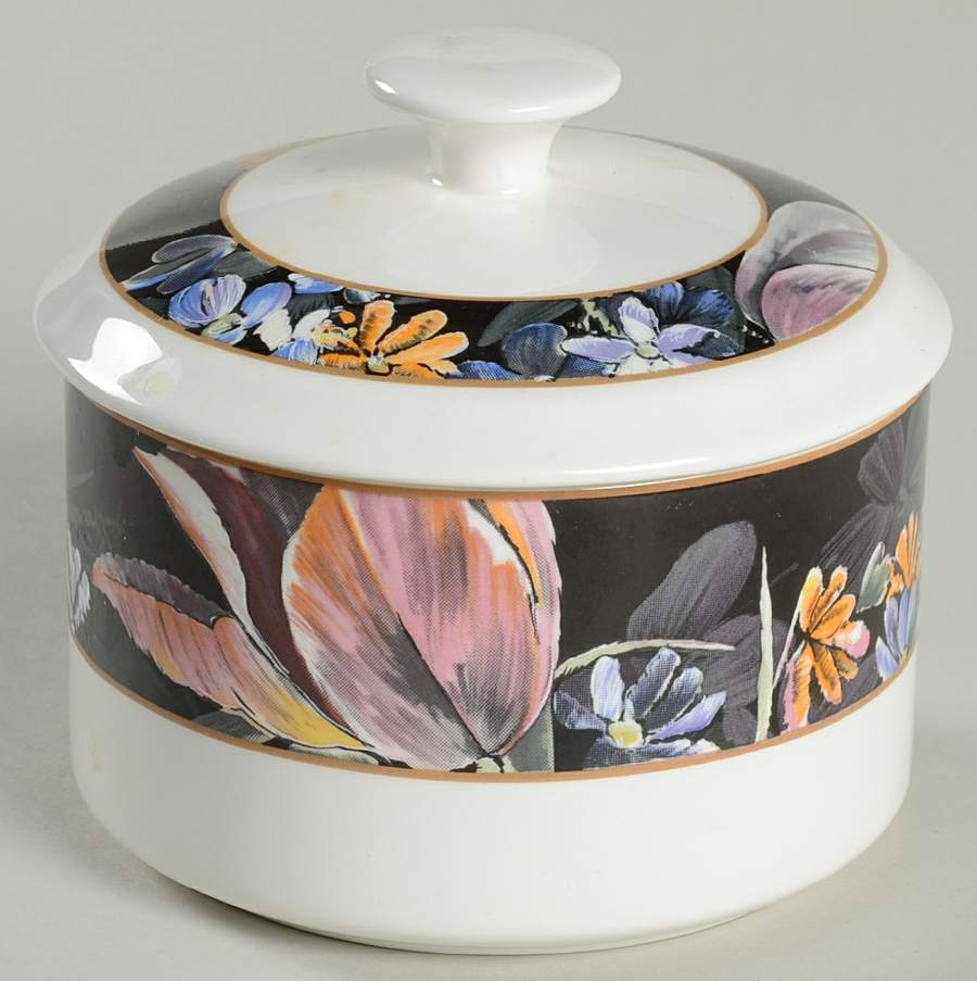 Fantasia Sugar Bowl & Lid by Mikasa-1