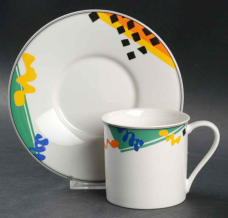 Fantango Flat Cup & Saucer Set by Mikasa-1