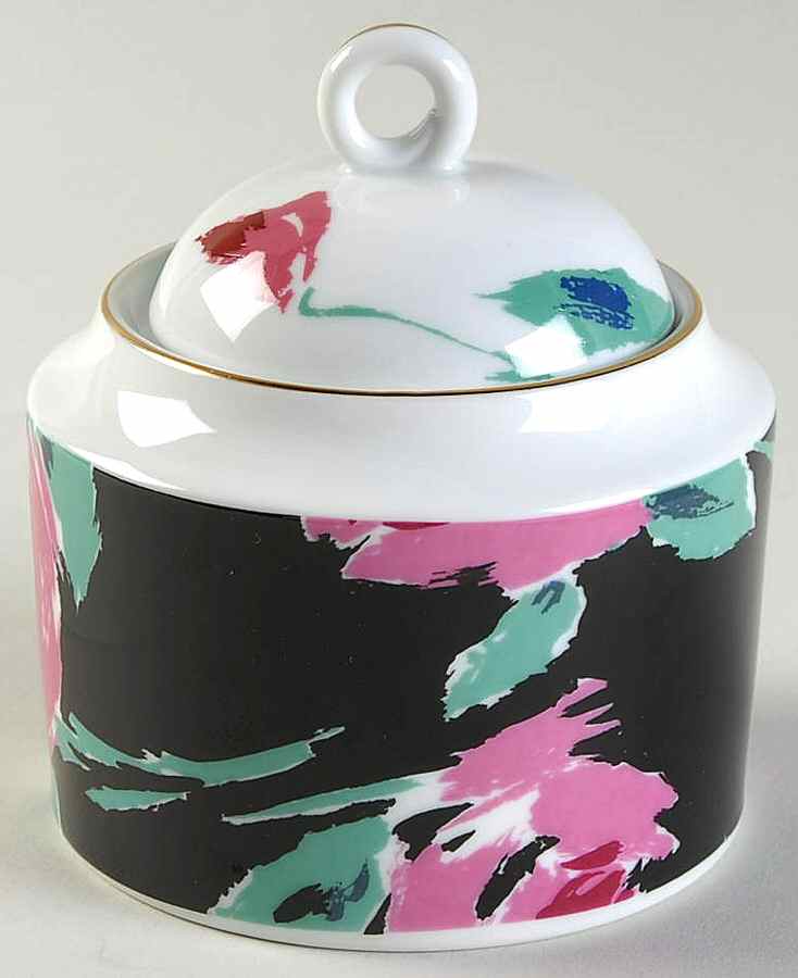 Fashion Rose Sugar Bowl & Lid by Mikasa-1