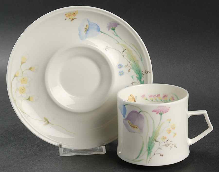Felicia Flat Cup & Saucer Set by Mikasa-1