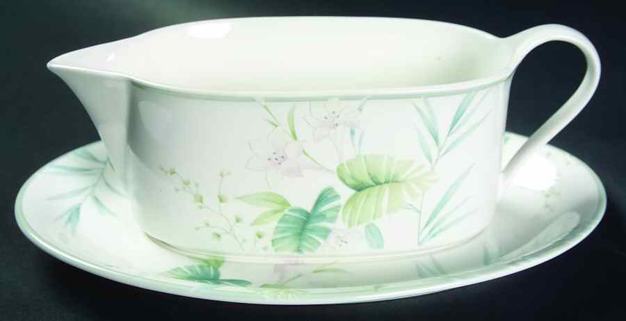 Fernflower Gravy Boat & Underplate by Mikasa-1