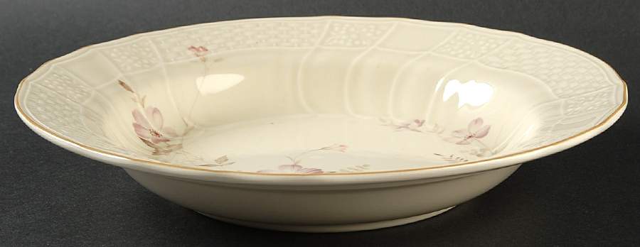 Fern Rose Large Rim Soup Bowl by Mikasa-1